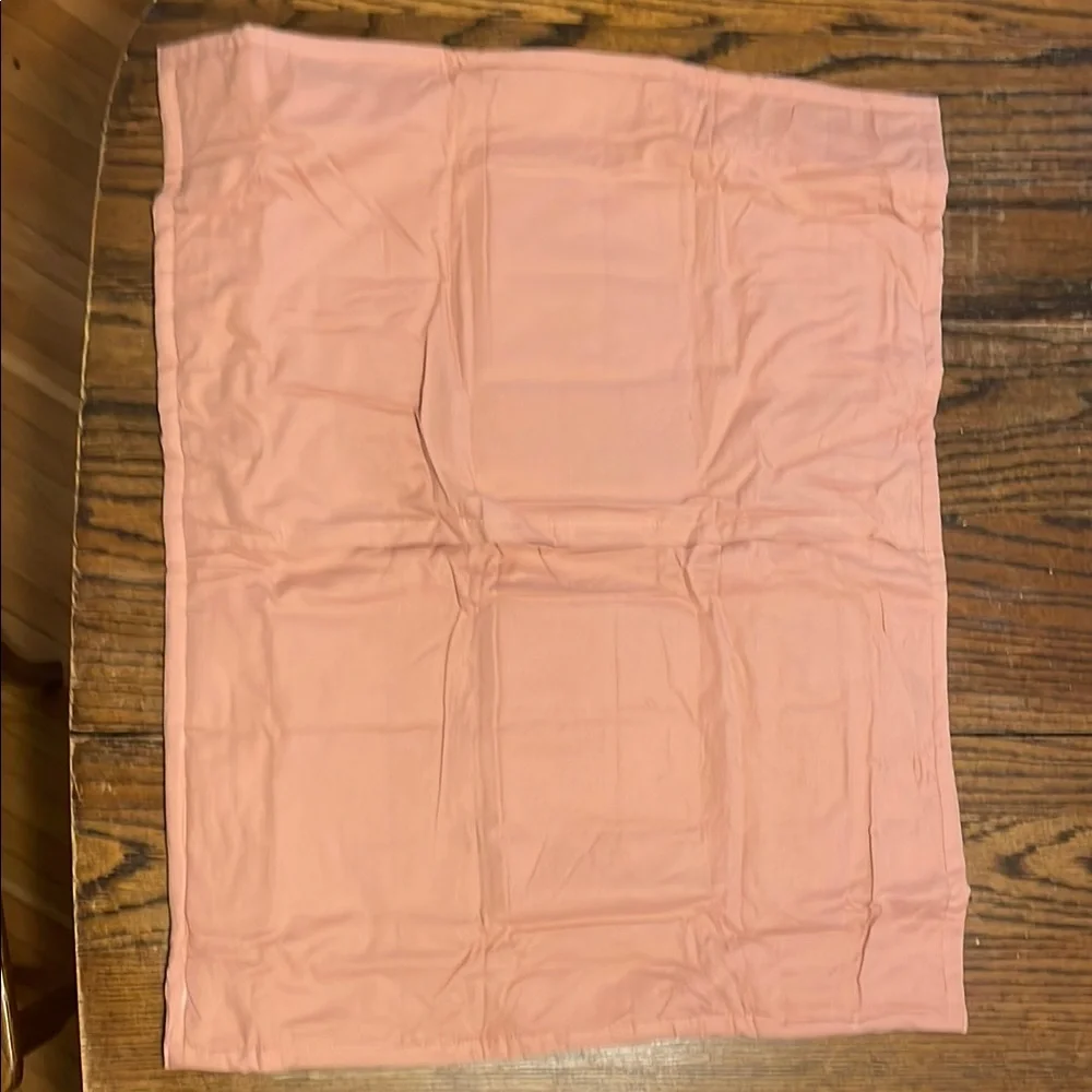 Crate & Barrel Organic Cotton Standard Shams in Mellow Blush